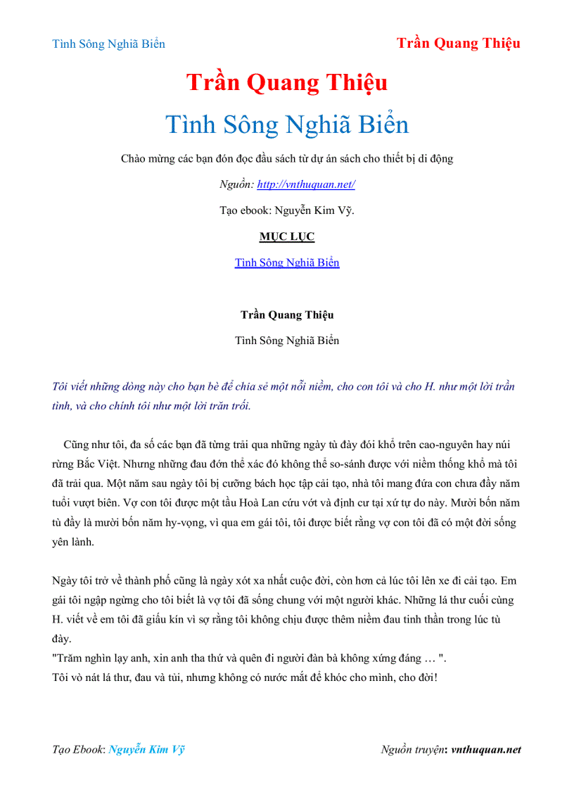 image for page Ebook Tình Sông Nghiã Biển Trần Quang Thiệu
