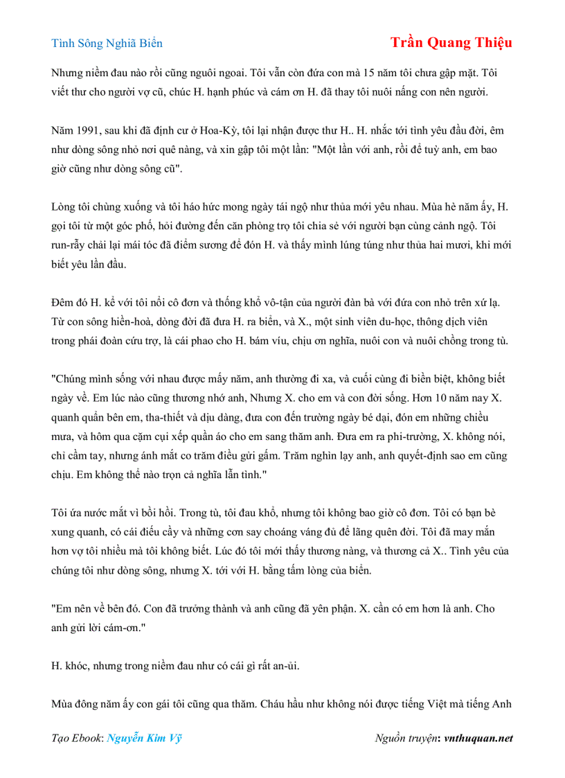 image for page Ebook Tình Sông Nghiã Biển Trần Quang Thiệu