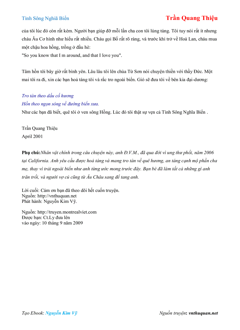 image for page Ebook Tình Sông Nghiã Biển Trần Quang Thiệu