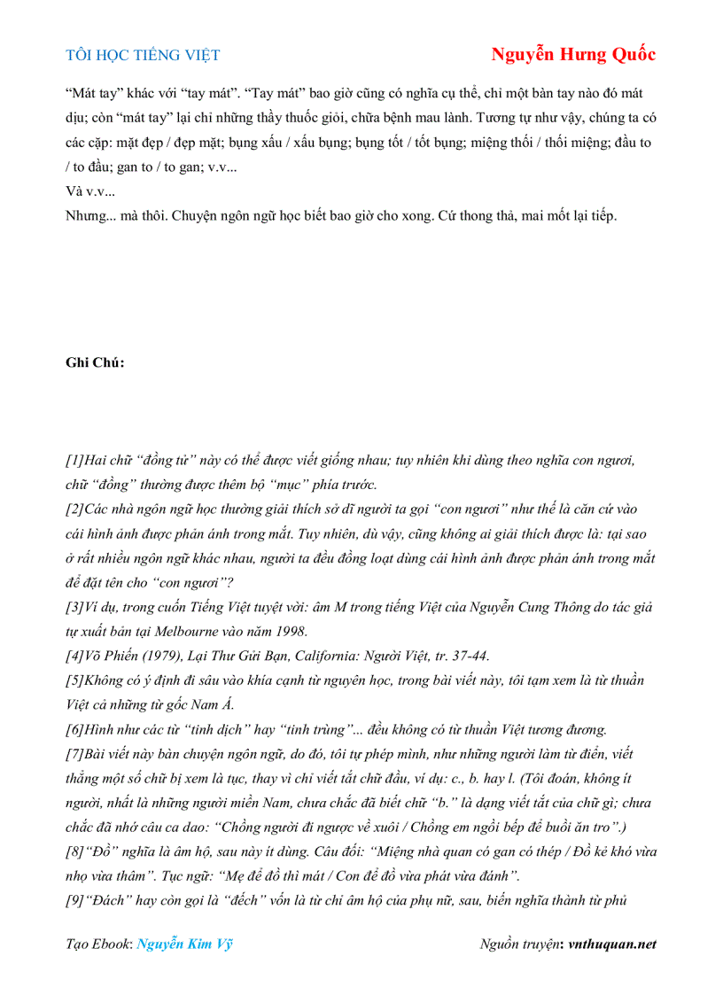 image for page Ebook TÔI HỌC TIẾNG VIỆT Nguyễn Hưng Quốc