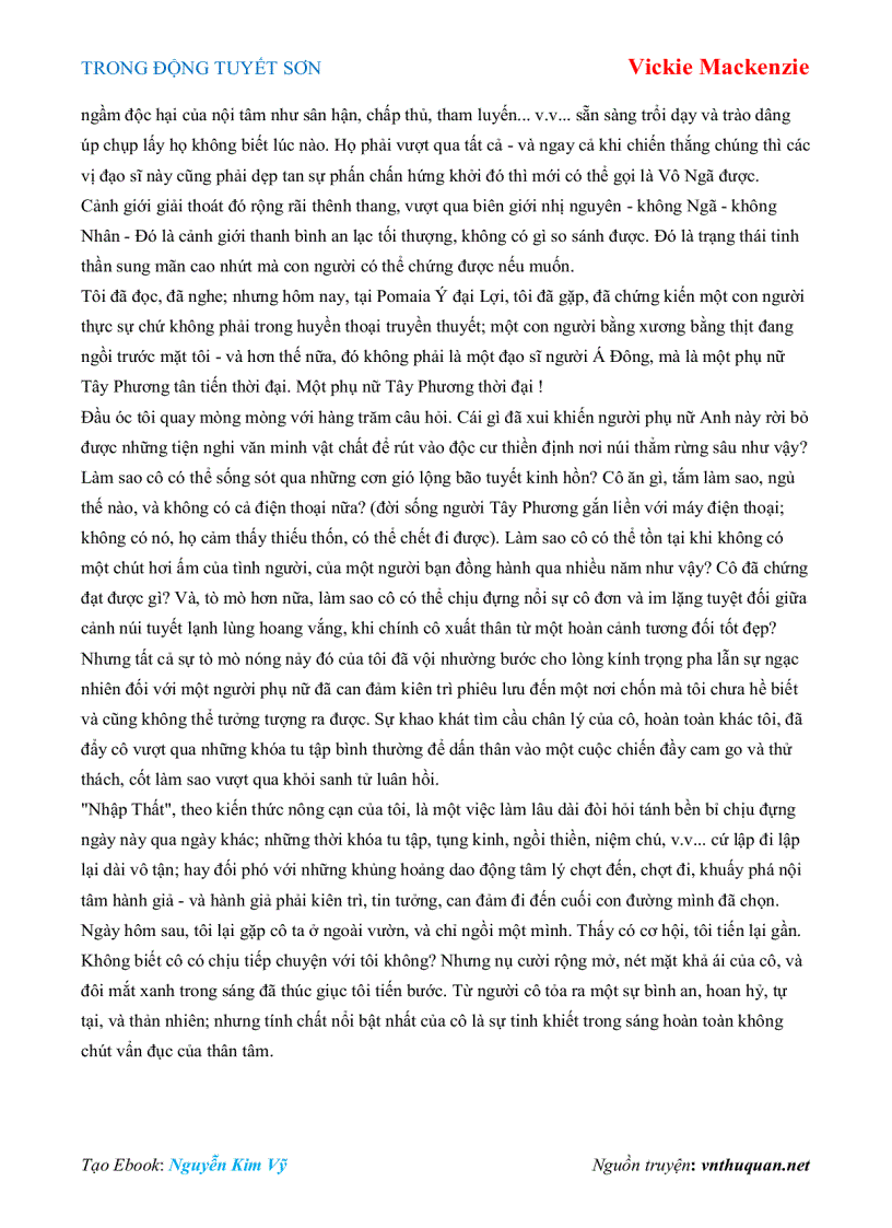 image for page Ebook TRONG ĐỘNG TUYẾT SƠN Vickie Mackenzie