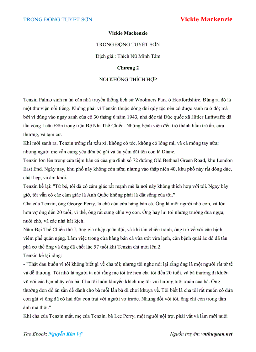 image for page Ebook TRONG ĐỘNG TUYẾT SƠN Vickie Mackenzie