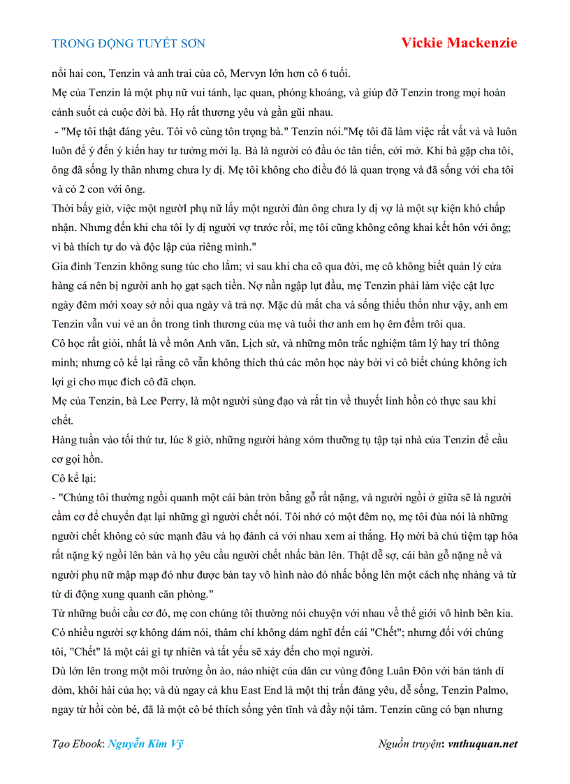 image for page Ebook TRONG ĐỘNG TUYẾT SƠN Vickie Mackenzie