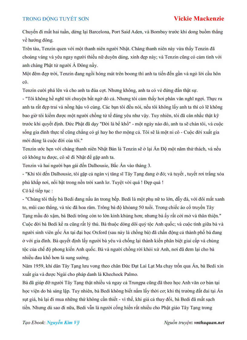 image for page Ebook TRONG ĐỘNG TUYẾT SƠN Vickie Mackenzie