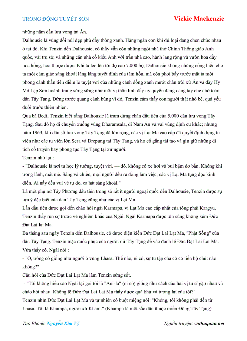 image for page Ebook TRONG ĐỘNG TUYẾT SƠN Vickie Mackenzie