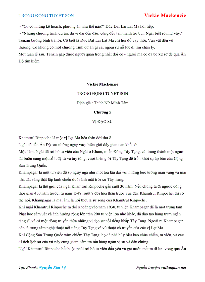 image for page Ebook TRONG ĐỘNG TUYẾT SƠN Vickie Mackenzie