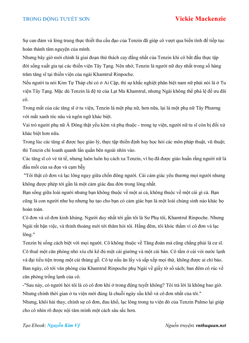 image for page Ebook TRONG ĐỘNG TUYẾT SƠN Vickie Mackenzie