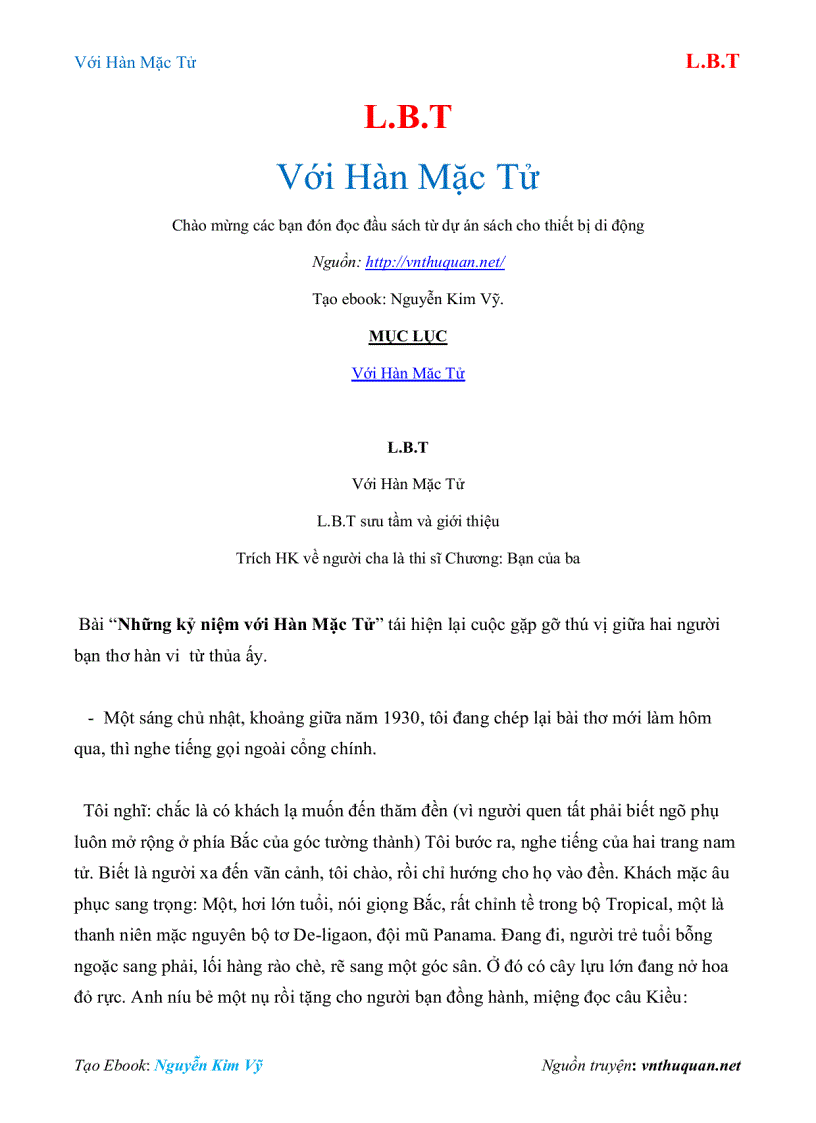 image for page Ebook Với Hàn Mặc Tử L B T