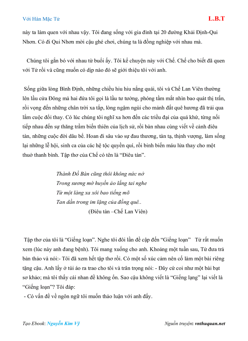 image for page Ebook Với Hàn Mặc Tử L B T