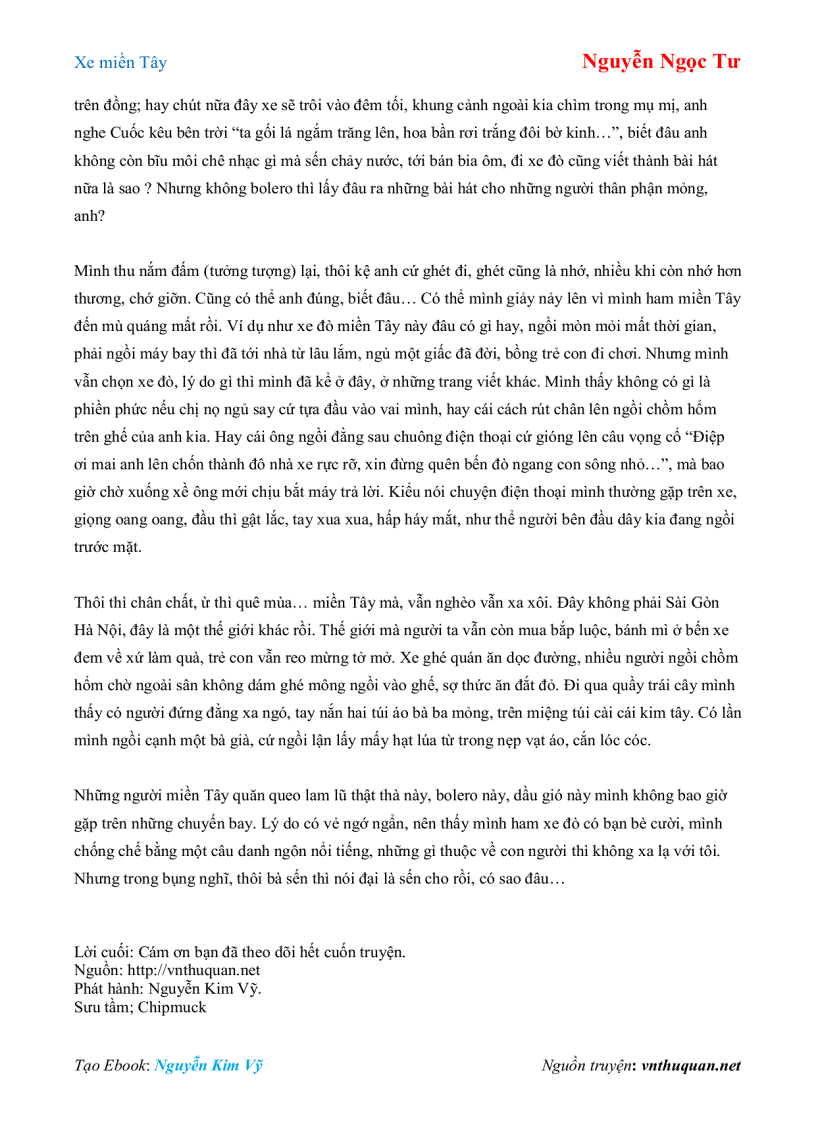 image for page Ebook Xe miền Tây Nguyễn Ngọc Tư
