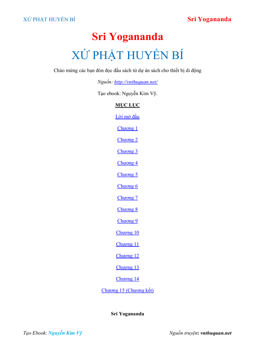 image for page Ebook XỨ PHẬT HUYỀN BÍ Sri Yogananda