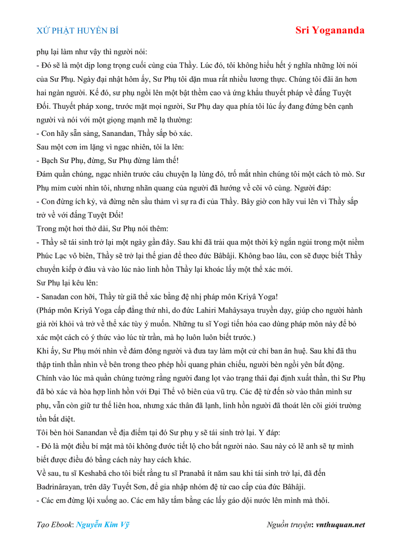 image for page Ebook XỨ PHẬT HUYỀN BÍ Sri Yogananda