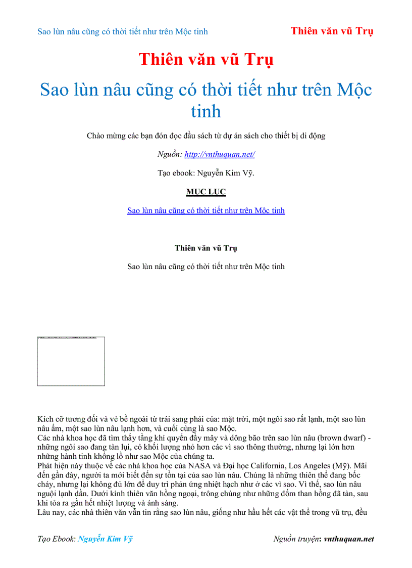 image for page Ebook Sao lùn nâu cũng có thời tiết như trên Mộc tinh Thiên văn vũ Trụ