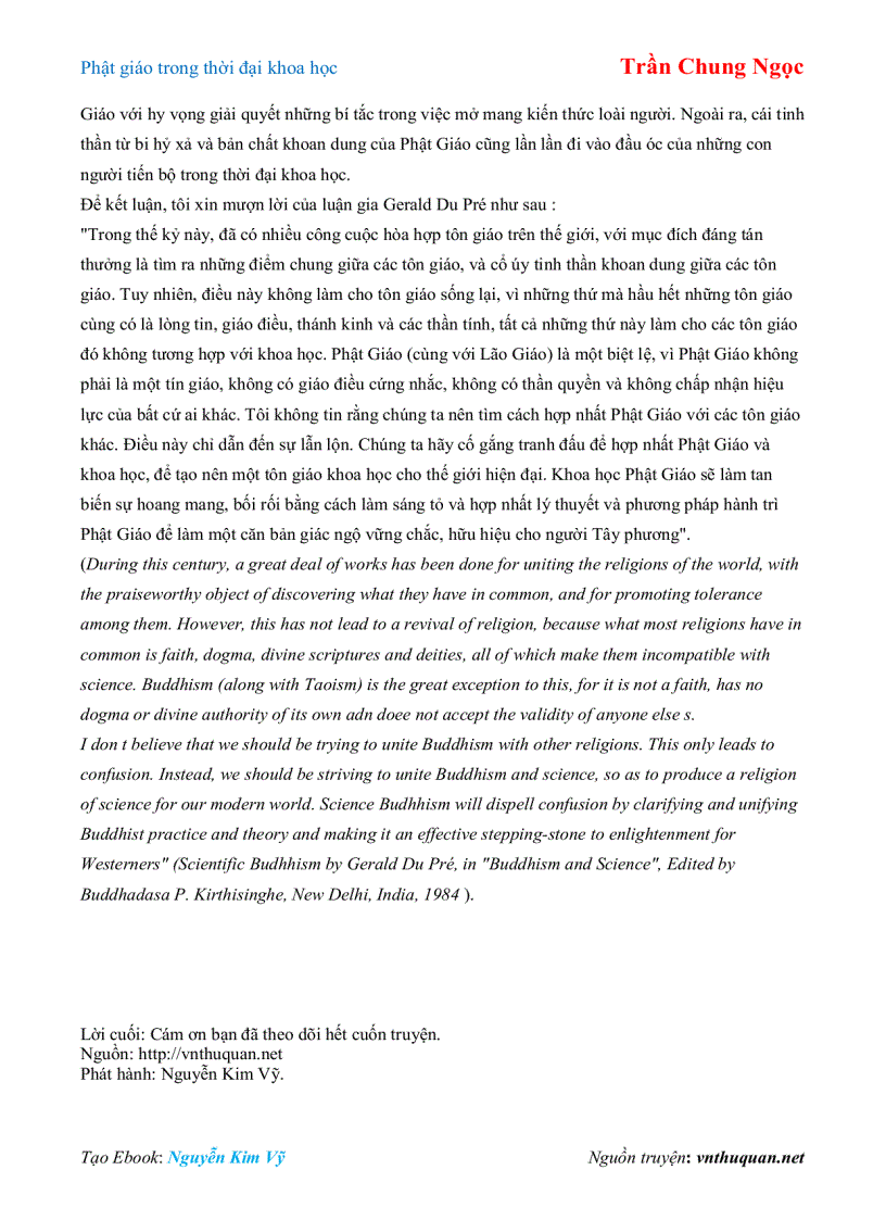 image for page Ebook Phật giáo trong thời đại khoa học Trần Chung Ngọc