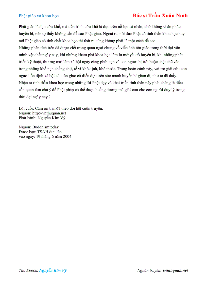 image for page Ebook Phật giáo và khoa học Bác sĩ Trần Xuân Ninh