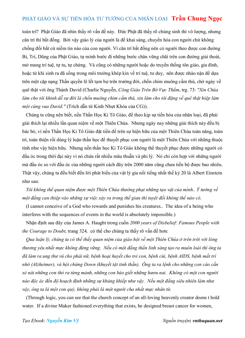 image for page Ebook PHẬT GIÁO VÀ SỰ TIẾN HÓA TƯ TƯỞNG CỦA NHÂN LOẠI Trần Chung Ngọc