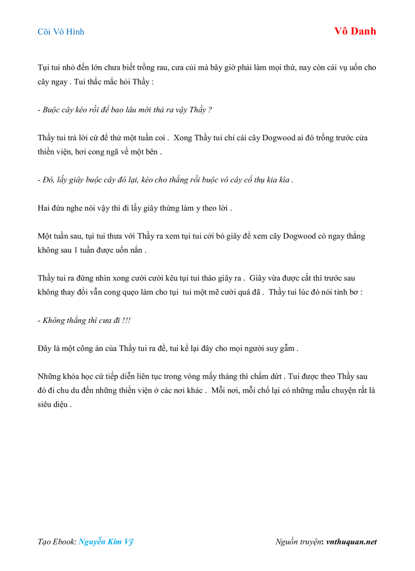 image for page Ebook Cõi Vô Hình Vô Danh