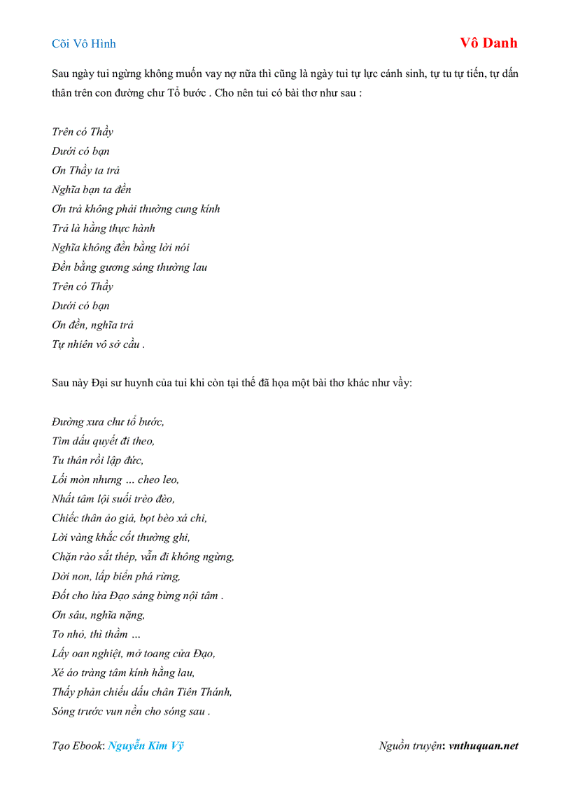 image for page Ebook Cõi Vô Hình Vô Danh