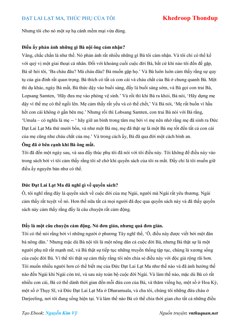 image for page Ebook ĐẠT LAI LẠT MA THÚC PHỤ CỦA TÔI Khedroop Thondup