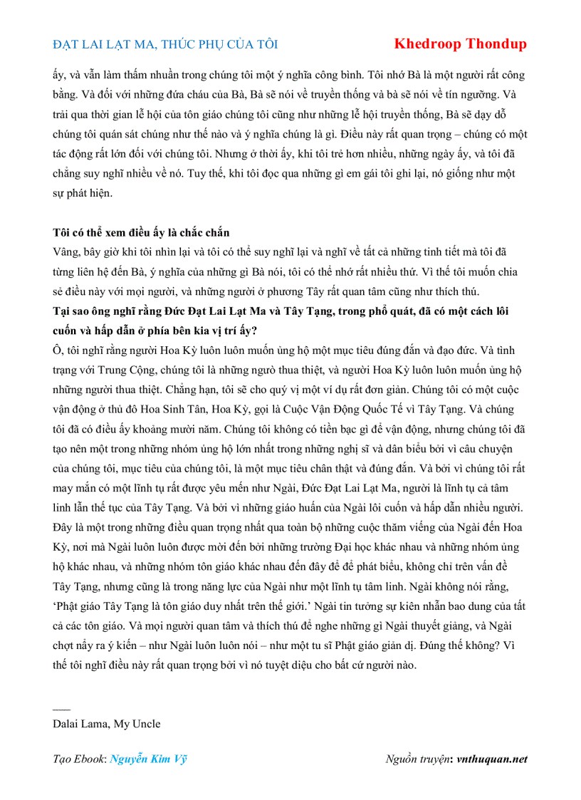 image for page Ebook ĐẠT LAI LẠT MA THÚC PHỤ CỦA TÔI Khedroop Thondup