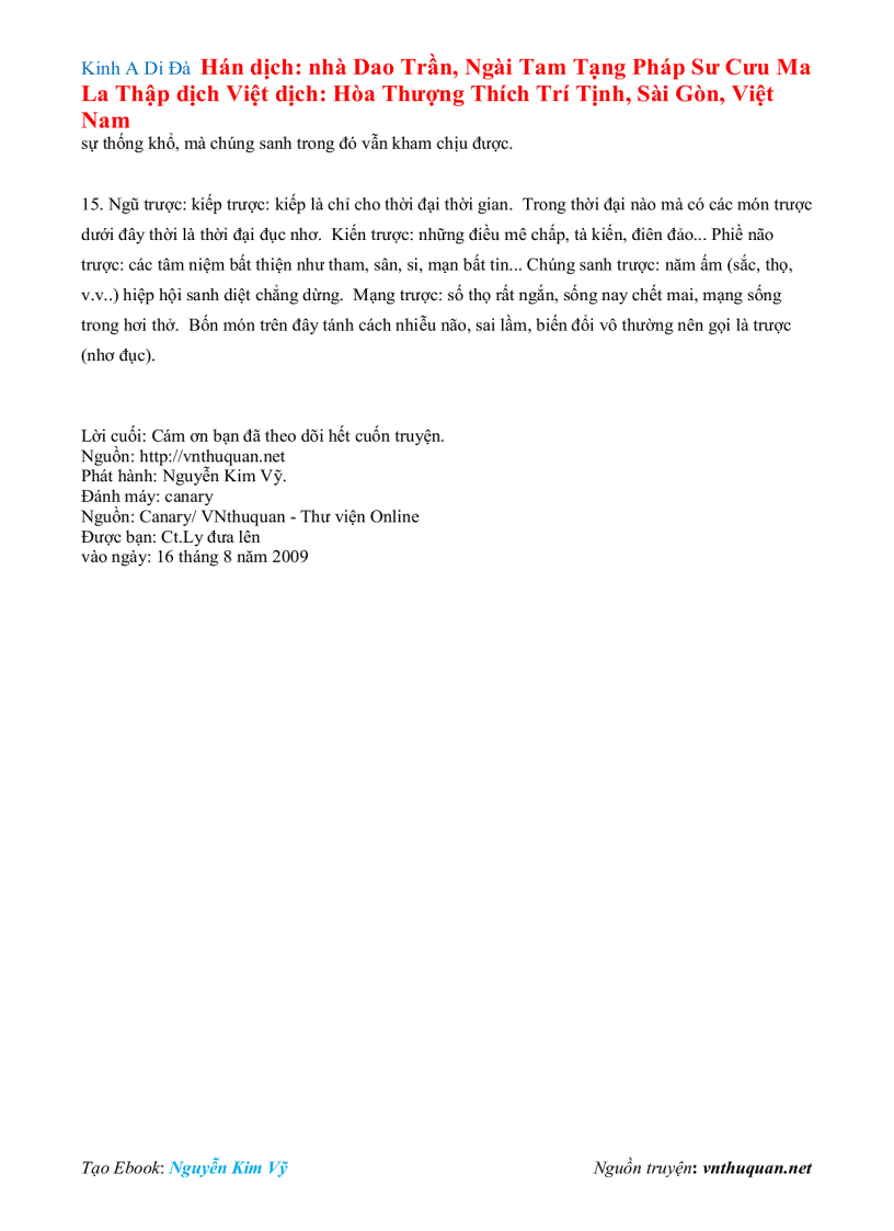 image for page Ebook Kinh A Di Đà Hán dịch nhà Dao Trần Ngài Tam Tạng Pháp Sư Cưu Ma La Thập dịch Việt dịch Hòa Thượng Thích Trí Tịnh Sài Gòn Việt Nam