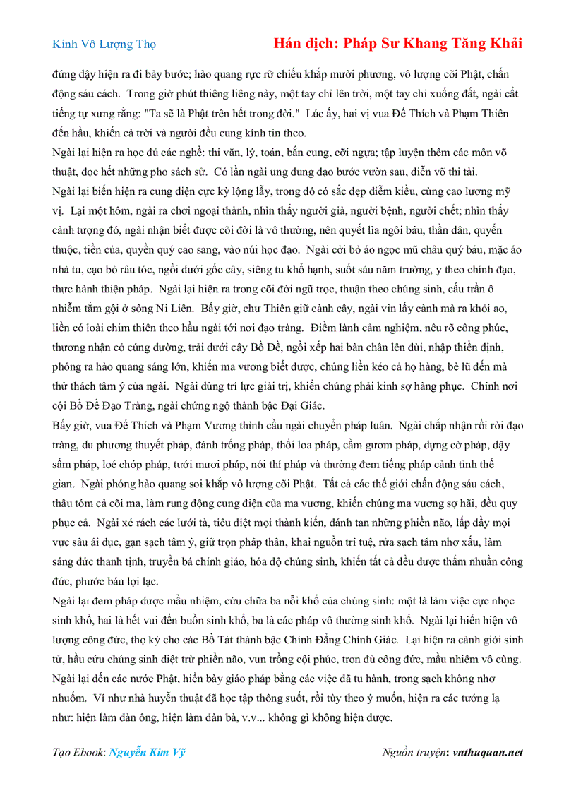 image for page Ebook Kinh Vô Lượng Thọ Hán dịch Pháp Sư Khang Tăng Khải