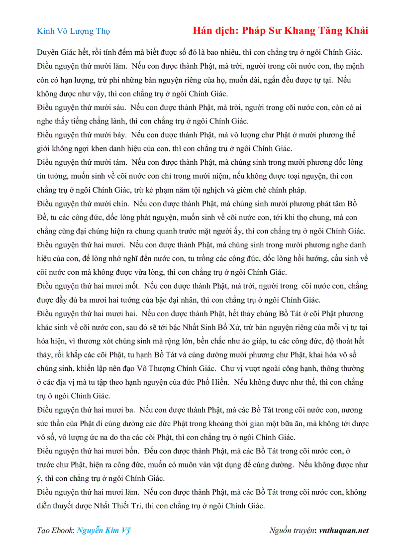 image for page Ebook Kinh Vô Lượng Thọ Hán dịch Pháp Sư Khang Tăng Khải