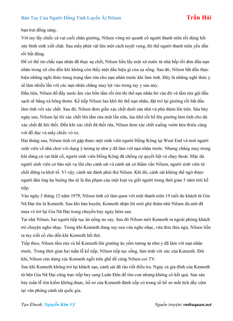image for page Ebook Bàn Tay Của Người Đồng Tính Luyến Ái Nilsen Trần Hải