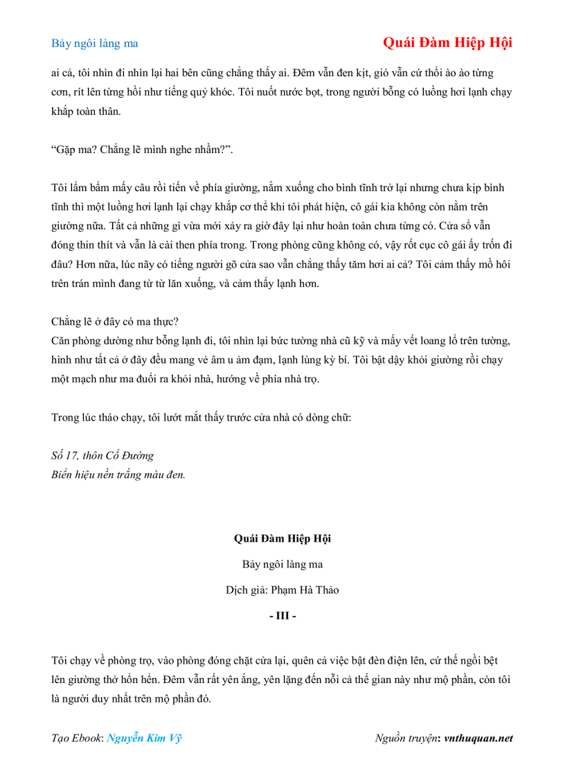 image for page Ebook Bảy ngôi làng ma Quái Đàm Hiệp Hội