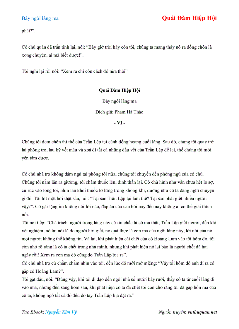 image for page Ebook Bảy ngôi làng ma Quái Đàm Hiệp Hội