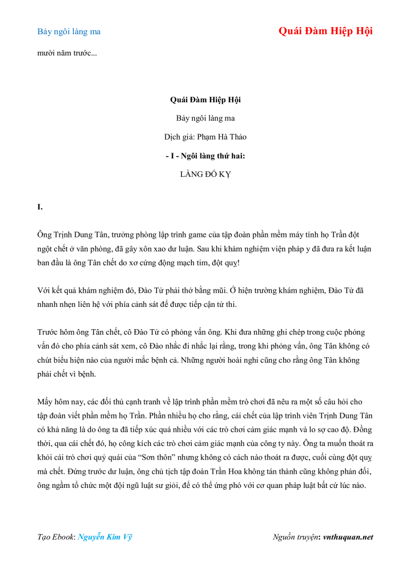 image for page Ebook Bảy ngôi làng ma Quái Đàm Hiệp Hội