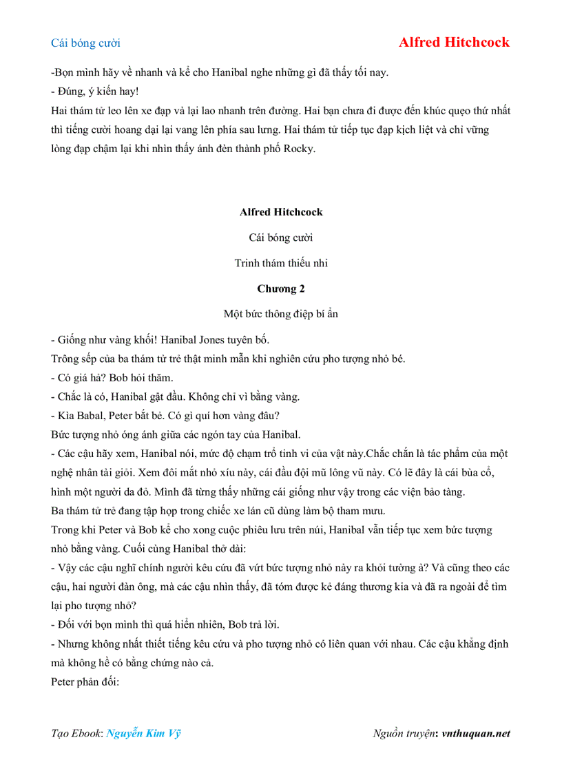 image for page Ebook Cái bóng cười Alfred Hitchcock