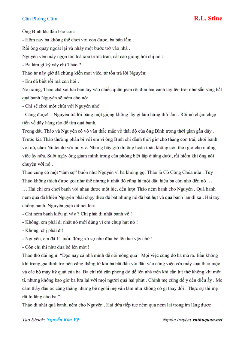 image for page Ebook Căn Phòng Cấm R L Stine