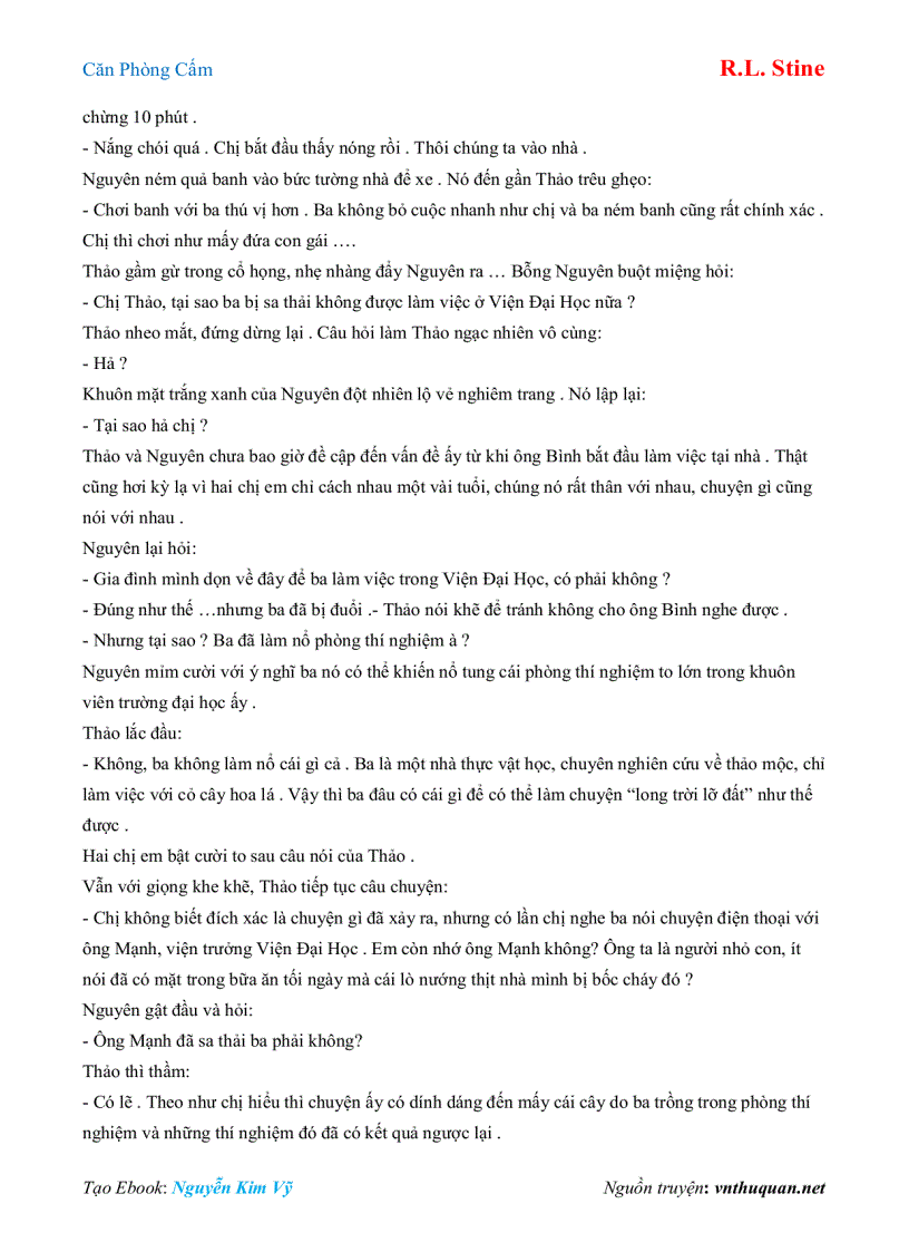 image for page Ebook Căn Phòng Cấm R L Stine