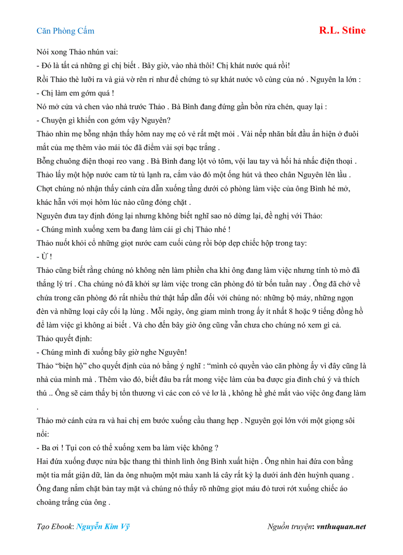 image for page Ebook Căn Phòng Cấm R L Stine