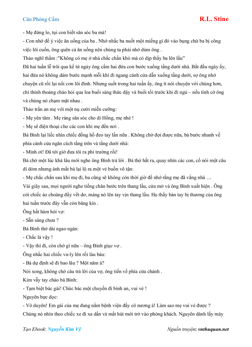 image for page Ebook Căn Phòng Cấm R L Stine