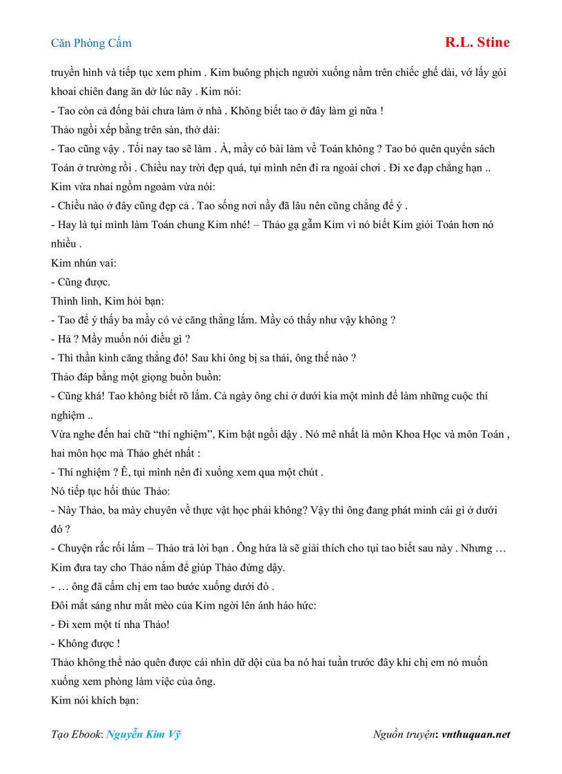 image for page Ebook Căn Phòng Cấm R L Stine