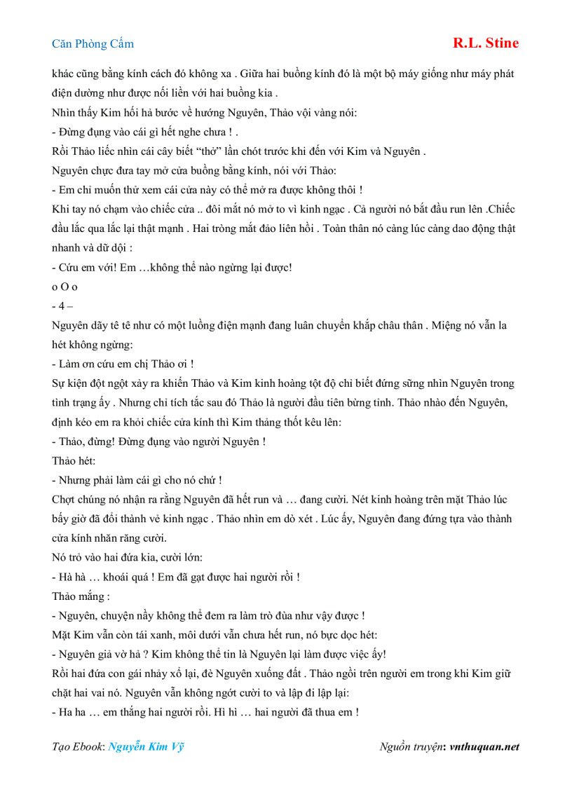 image for page Ebook Căn Phòng Cấm R L Stine