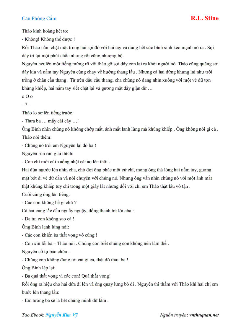 image for page Ebook Căn Phòng Cấm R L Stine