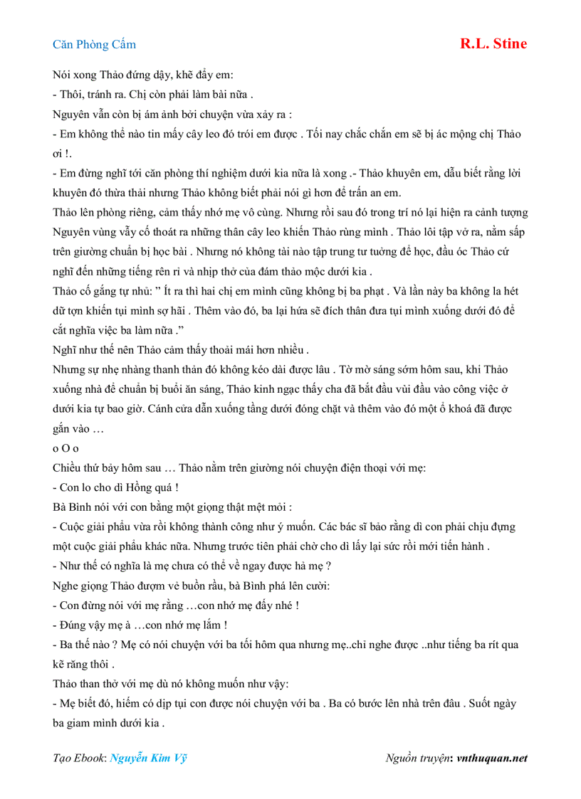 image for page Ebook Căn Phòng Cấm R L Stine