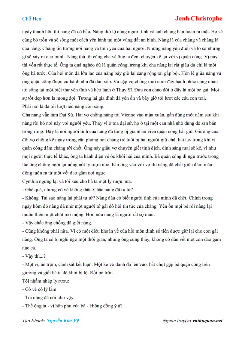 image for page Ebook Chỗ Hẹn Jonh Christophe