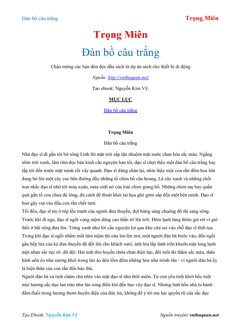 image for page Ebook Đàn bồ câu trắng Trọng Miên