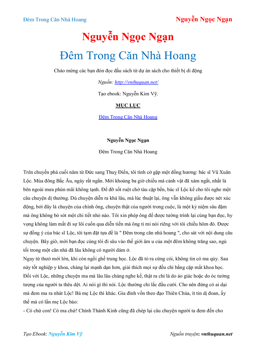 image for page Ebook Đêm Trong Căn Nhà Hoang Nguyễn Ngọc Ngạn