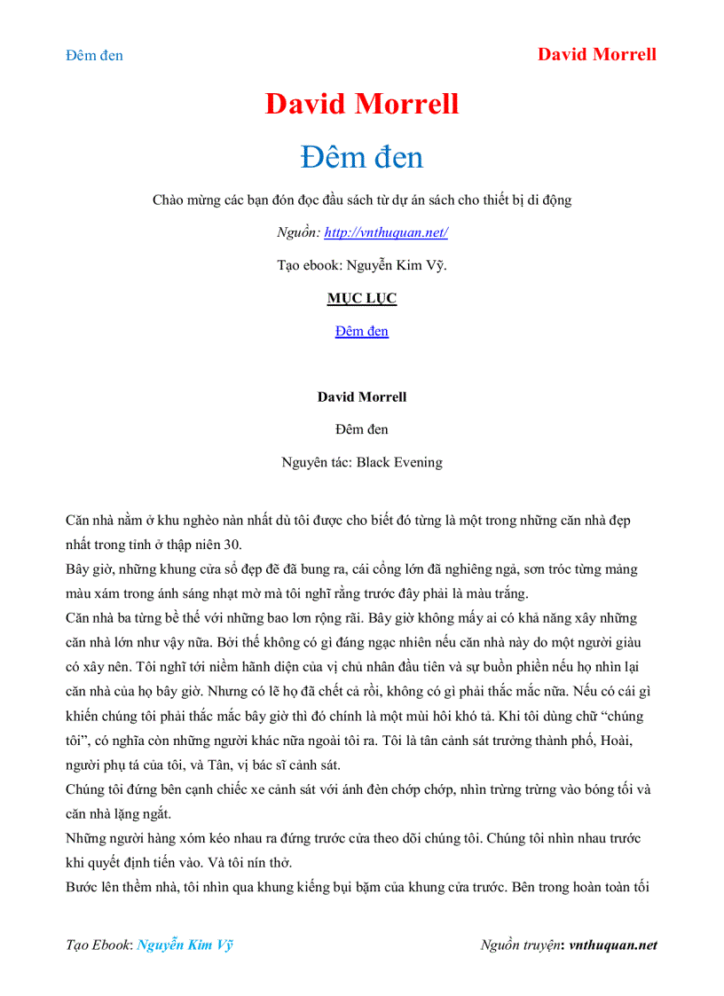 image for page Ebook Đêm đen David Morrell