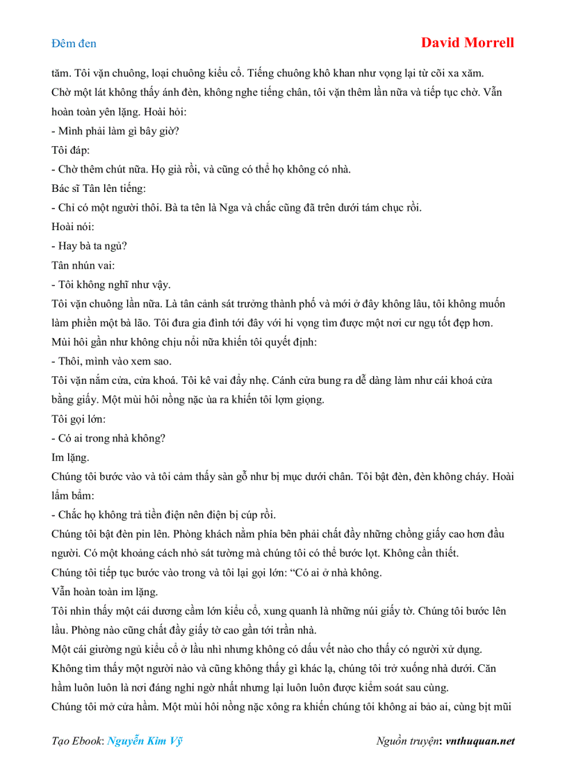 image for page Ebook Đêm đen David Morrell