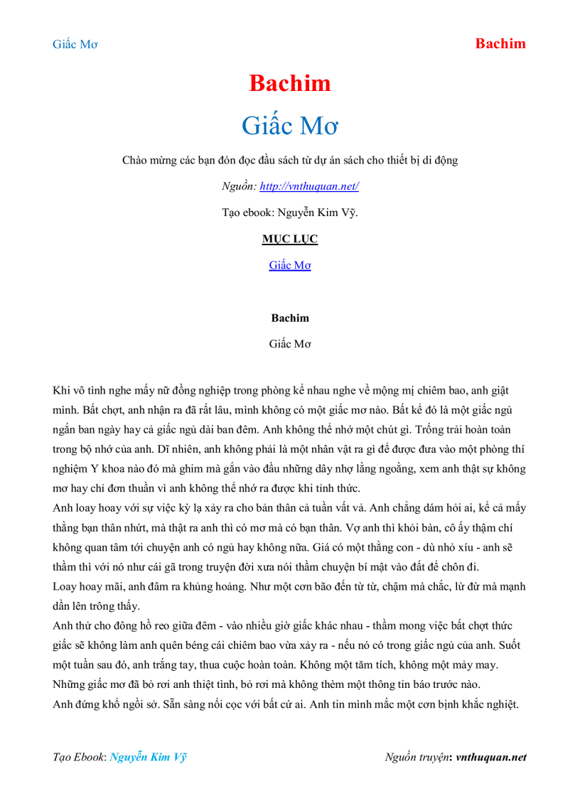 image for page Ebook Giấc Mơ Bachim