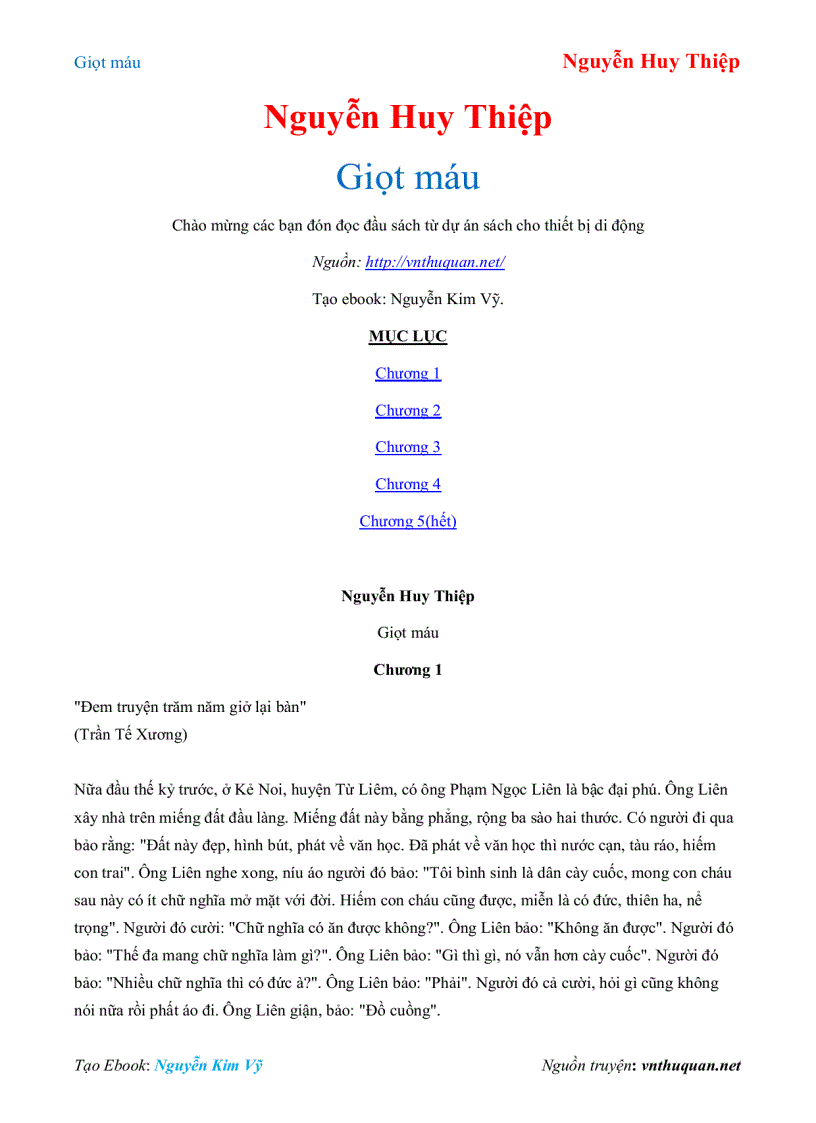 image for page Ebook Giọt máu Nguyễn Huy Thiệp
