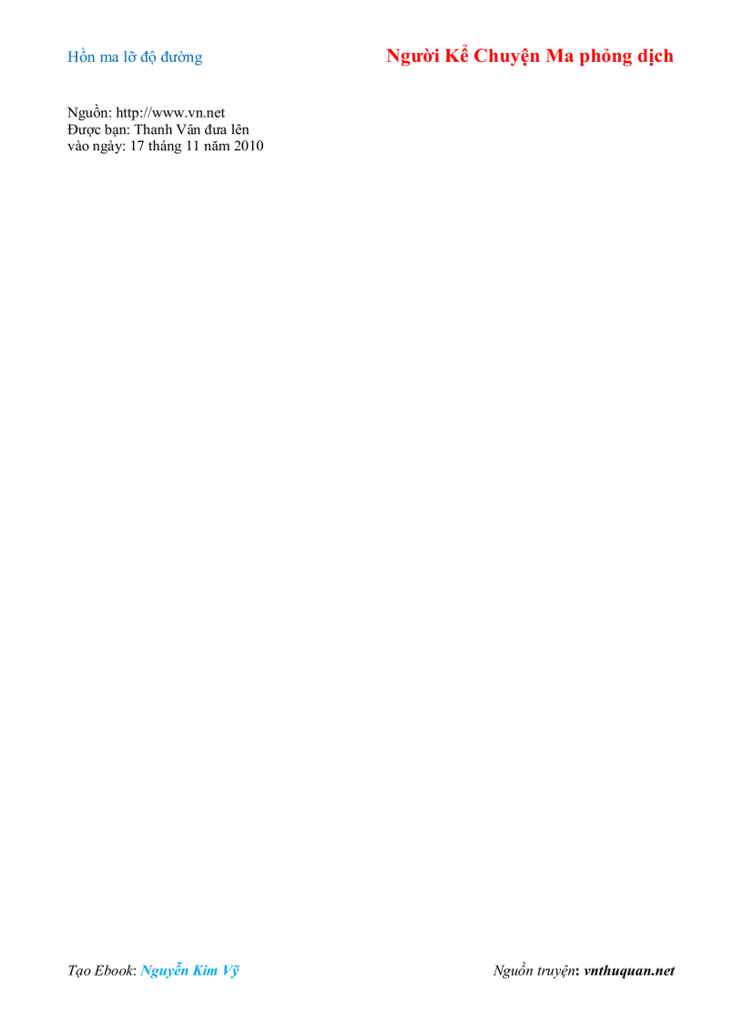 image for page Ebook Hồn ma lỡ độ đường Người Kể Chuyện Ma phỏng dịch