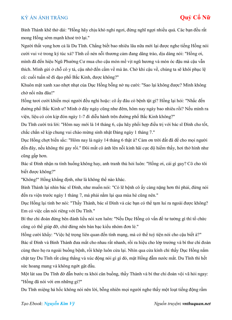 image for page Ebook KỲ ÁN ÁNH TRĂNG Quỷ Cổ Nữ