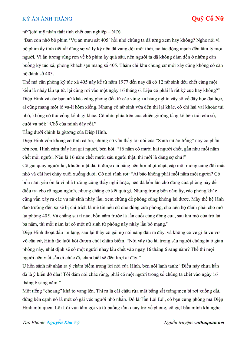 image for page Ebook KỲ ÁN ÁNH TRĂNG Quỷ Cổ Nữ